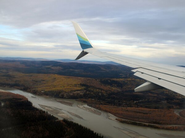 view from airplane