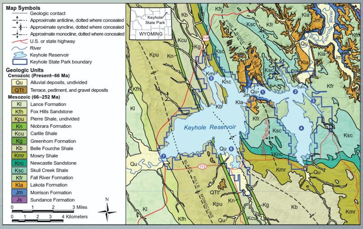 Keyhole State Park geological study